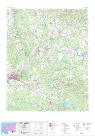 Eesti kaart 1:50000. O-35-77, Valga
