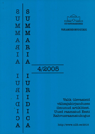 Summaria Iuridica ; 4 2005