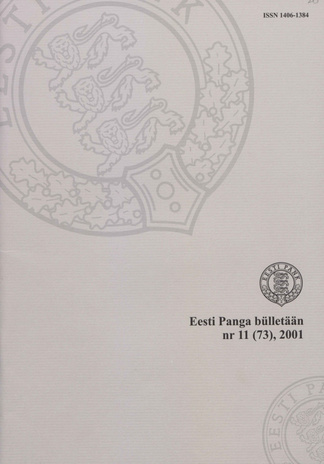 Eesti Panga Bülletään ; 11 (73) / 2001