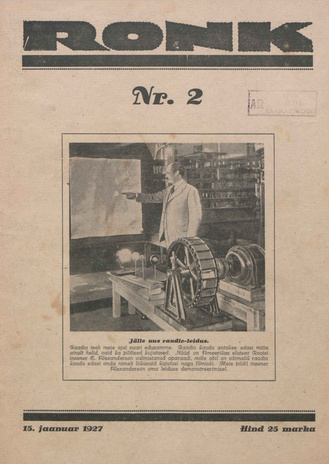 Ronk : perekonna ajakiri ; 2 (158) 1927-01-15
