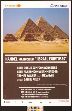 Händel oratoorium Iisrael Egiptuses 