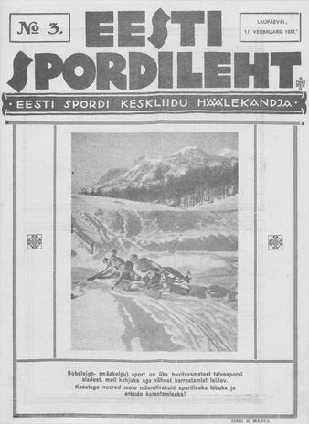 Eesti Spordileht ; 3 1923-02-17
