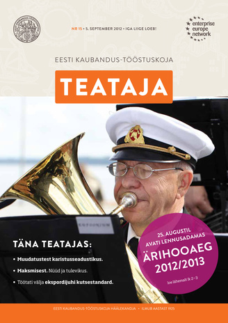 Eesti Kaubandus-Tööstuskoja Teataja ; 15 2012-09-05