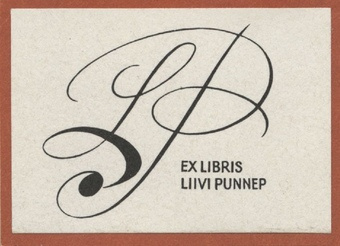 Ex libris Liivi Punnep 