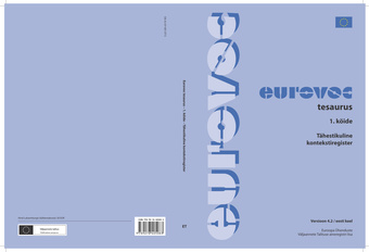 Eurovoc tesaurus. 1. köide, Tähestikuline kontekstiregister