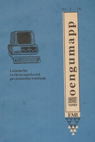 Laiatarbe tarkvarapaketid personaalarvutitele. Eestikeelne tarkvara IBM-tüüpi personaalarvutitele (Loengumapp. Loengupanga 1. teadussuund "Laiatarbe tarkvarapaketid personaalarvutitele" ; 1990 (nr. 1-26 ))