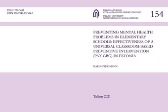 Preventing mental health problems in elementary schools: effectiveness of a universal classroom-based preventive intervention (PAX GBG) in Estonia 