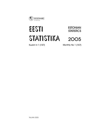 Eesti Statistika ; 1