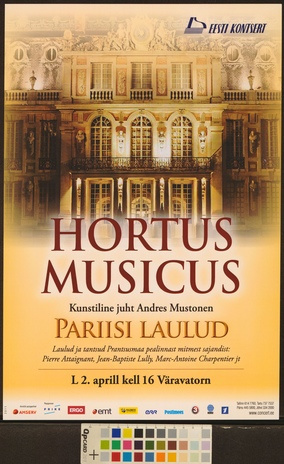 Hortus Musicus : Pariisi laulud 