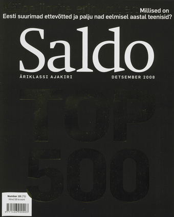 Saldo : äriklassi ajakiri ; 10 (75) 2008-12