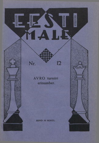 Eesti Male : Eesti Maleliidu häälekandja ; 12 1938-12