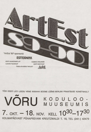 ArtEst 89-90 : rahvusvaheline kunstilaager ja -näitus