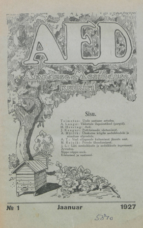 Aed : aianduse ajakiri ; 1 1927-01