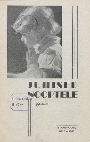 Juhised Noortele ; 3 1938