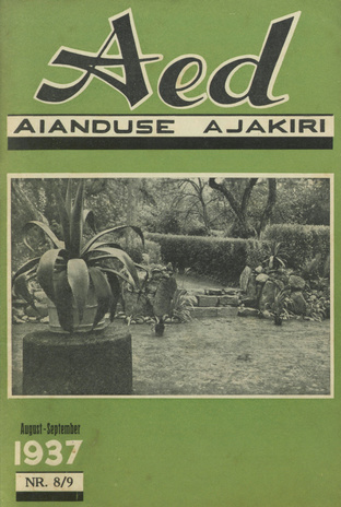 Aed : aianduse ajakiri ; 8-9 1937-09