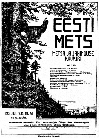 Eesti Mets ; 7/8 1932