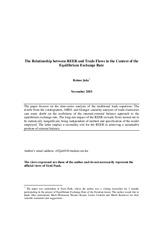 The relationship between REER and trade flows in the context of the equilibrium exchange rate (Eesti Panga toimetised / Working Papers of Eesti Pank ; 9)