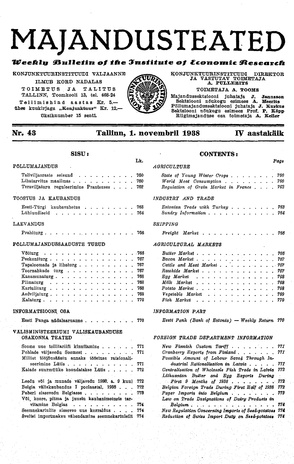 Majandusteated ; 43 1938-11-01