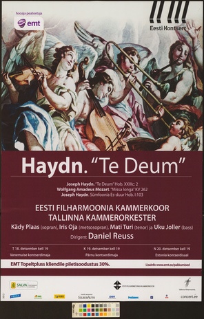 Haydn Te Deum : Eesti Filharmoonia Kammerkoor, Tallinna Kammerorkester 