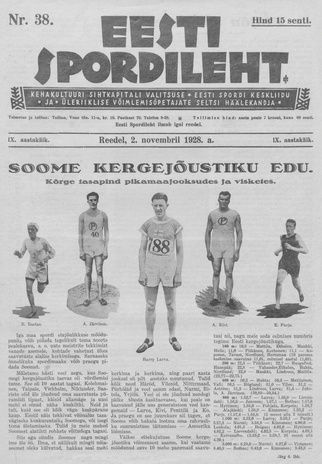 Eesti Spordileht ; 38 1928-11-02