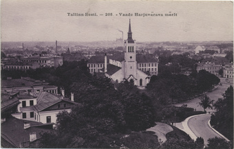 Tallinn Eesti. 208, Vaade Harjuvärava mäelt