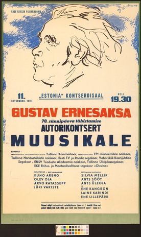 Gustav Ernesaksa autorikontsert : muusikale 