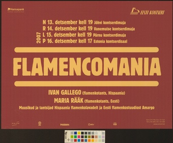 Flamencomania : Ivan Gallego, Maria Rääk 