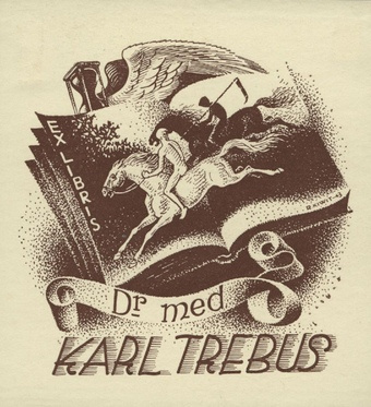 Ex libris dr med Karl Trebus 