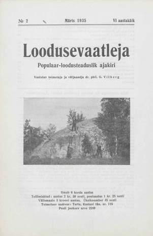 Loodusevaatleja : populaar-loodusteaduslik ajakiri ; 2 1935-03-15