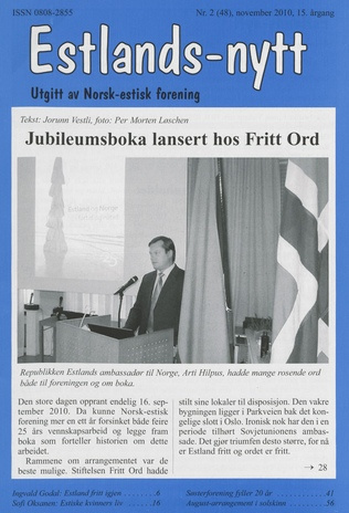 Estlands-nytt : allment tidsskrift for Estlands-interesserte ; 2 (48) 2010-11