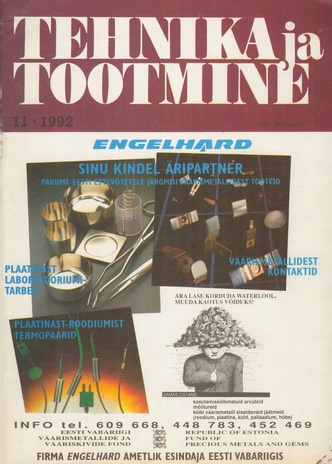 Tehnika ja Tootmine ; 11 1992-11