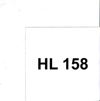 HL 158 : Eesti Muusikafondi heliarhiiv