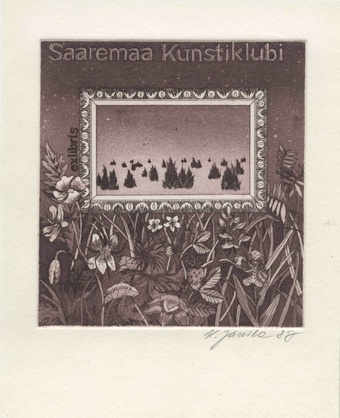 Saaremaa kunstiklubi exlibris 