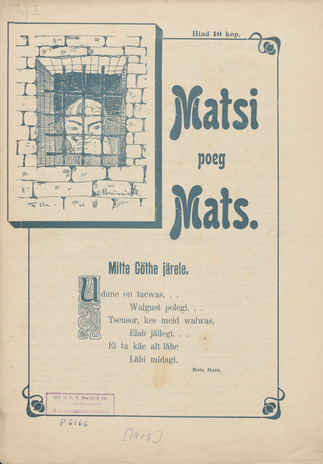 Matsi poeg Mats : [satiirileht] ; 1 1908