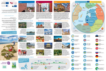 Baltikum Tourismuskarte : 3 in 1 Urlaub 