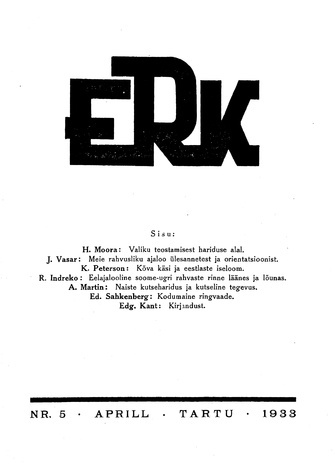 ERK ; 5 1933-04