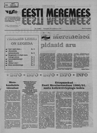 Eesti Meremees ; 4 1990