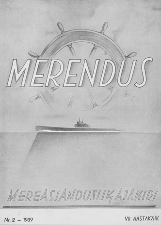 Merendus : mereasjanduslik ajakiri ; 2 1939