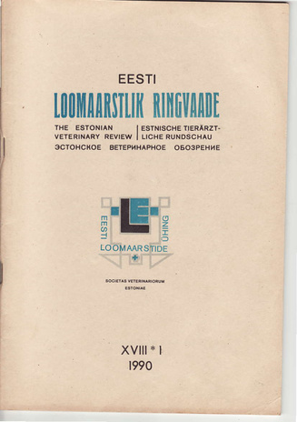 Eesti Loomaarstlik Ringvaade ; 1