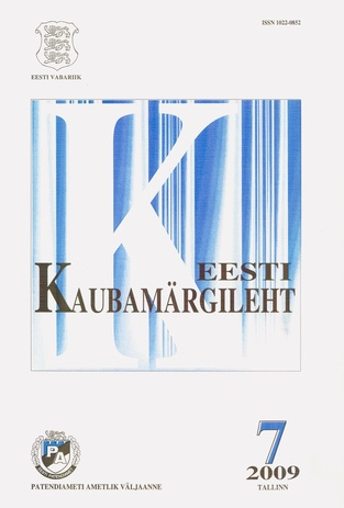 Eesti Kaubamärgileht ; 7 2009-07