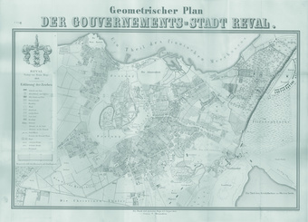 Geometrischer Plan der Gouvernements-Stadt Reval