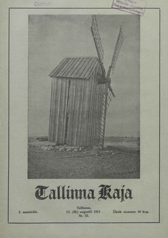 Tallinna Kaja : piltidega nädalakiri ; 32 1915-08-15