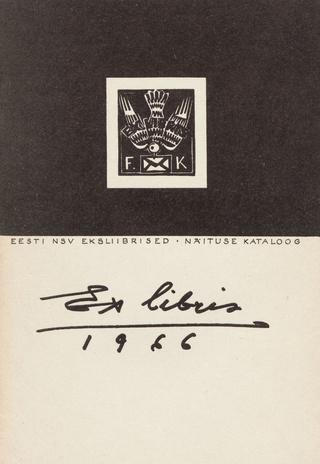 Eesti NSV eksliibris 1966 : kataloog 