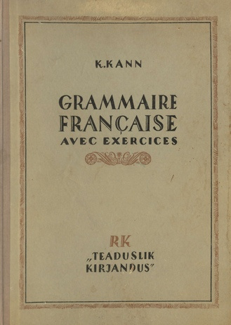 Grammaire française avec exercices