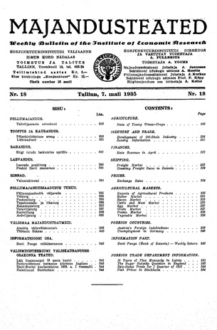Majandusteated ; 18 1935-05-07