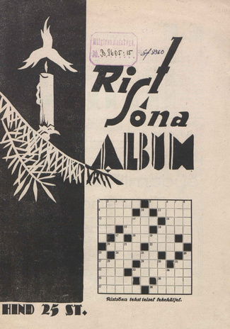 Ristsõna album : ["Mõistatusleht" lisa] ; 1932