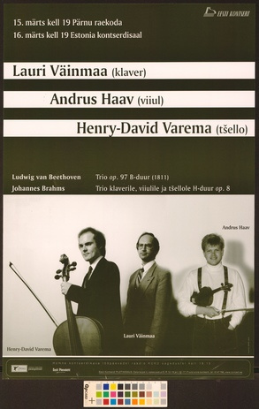Lauri Väinmaa, Andrus Haav, Henry-David Varema