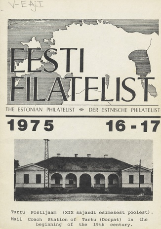 Eesti filatelist = The Estonian philatelist ; 16/17 1975