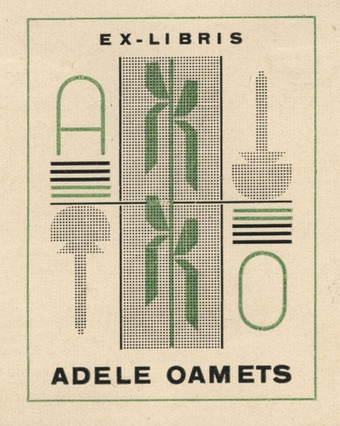 Ex-libris Adele Oamets 