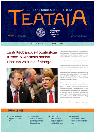 Eesti Kaubandus-Tööstuskoja Teataja ; 8 2011-04-20